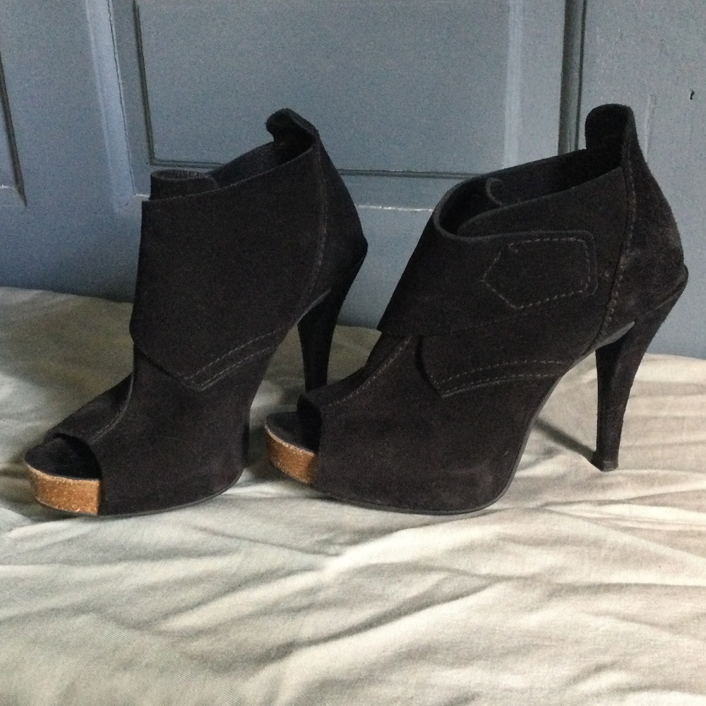 Pedro Garcia Chenoa black suede booties 37 - Picture 4 of 12